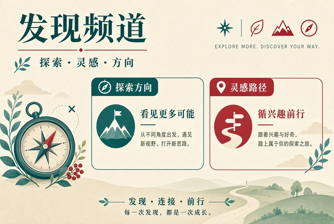 发现频道内容导览配图